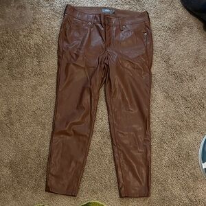 Brown torrid leather-like 10r pants